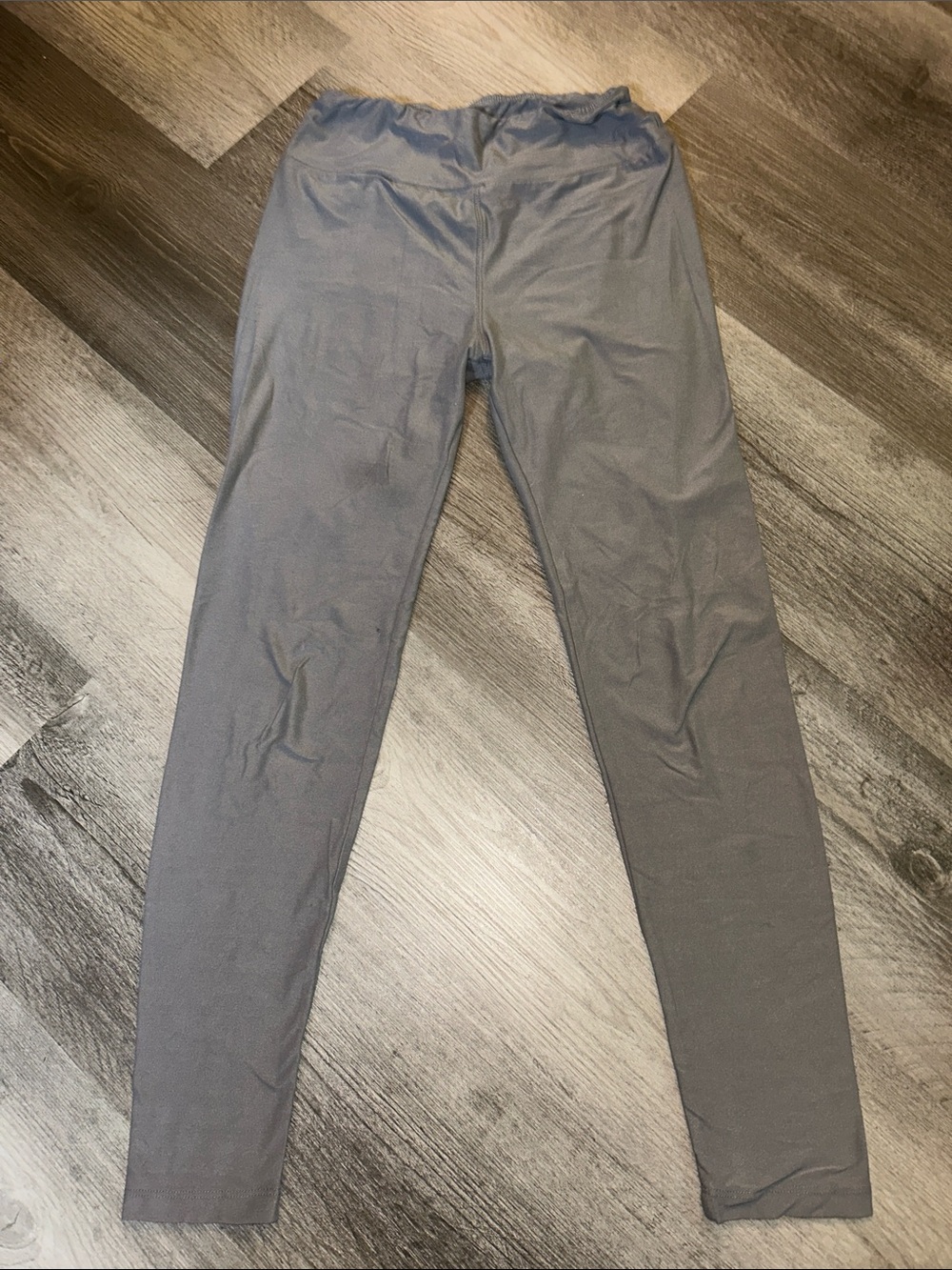 Girls Gray Elastic-Waist Active Leggings